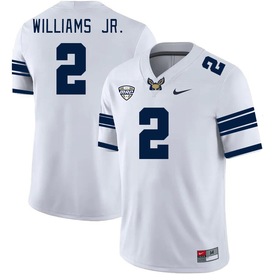 Men-Youth #2 Anthony Williams Jr. Akron Zips 2023 College Football Jerseys Stitched-White